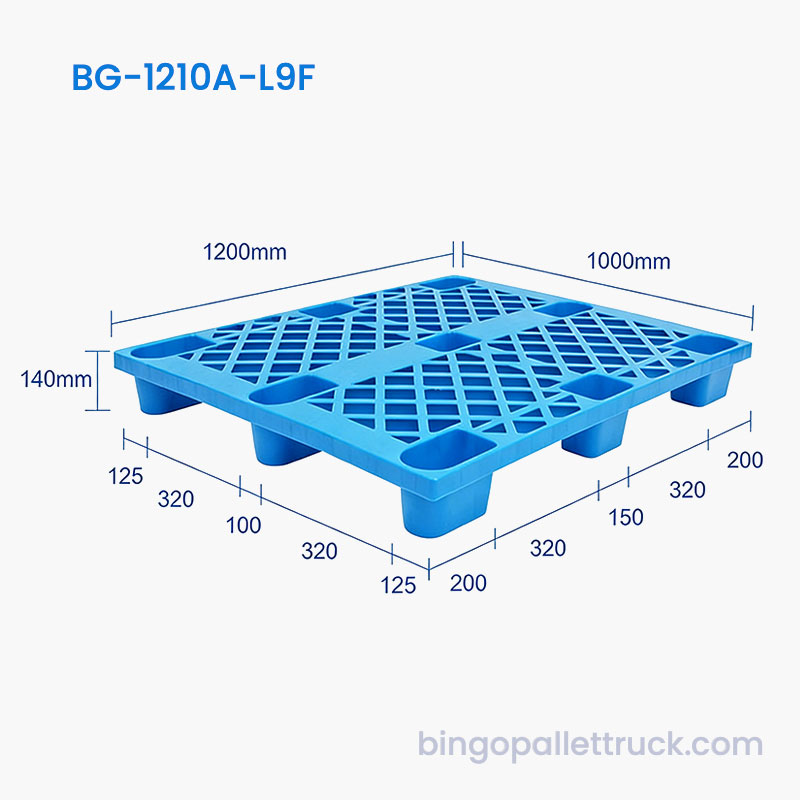 Pallet Plastik Ringan 1200x1000mm untuk Gudang
