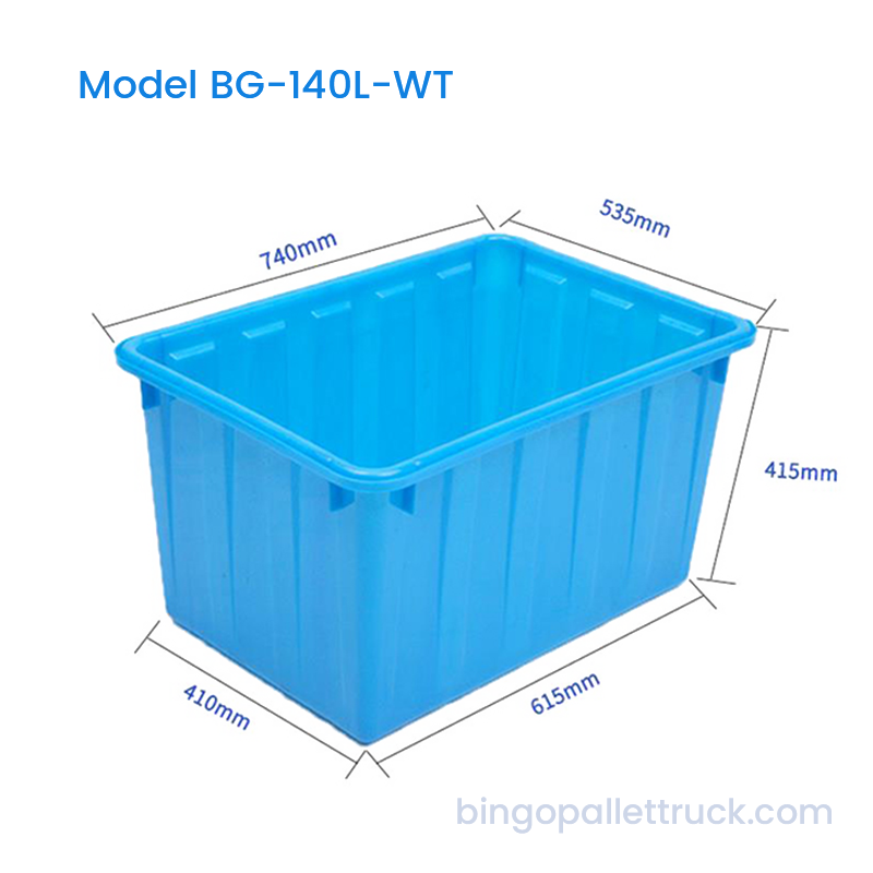 Tangki HDPE 140L untuk Pengagihan Cecair Pukal Runcit dan Borong