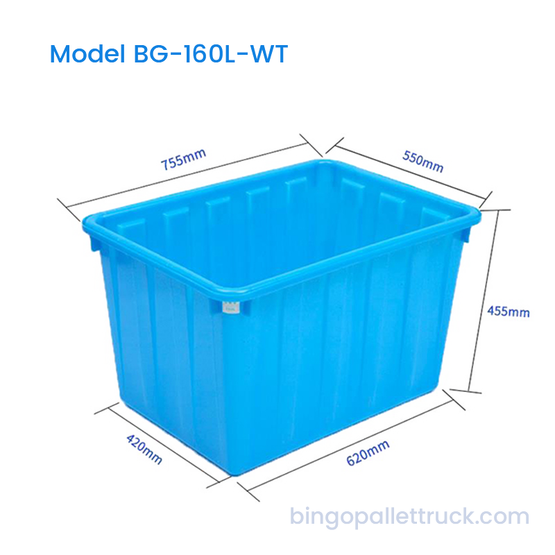 Tangki HDPE 160L untuk Penyimpanan Produk Akuatik dan Pengangkutan Ikan Hidup