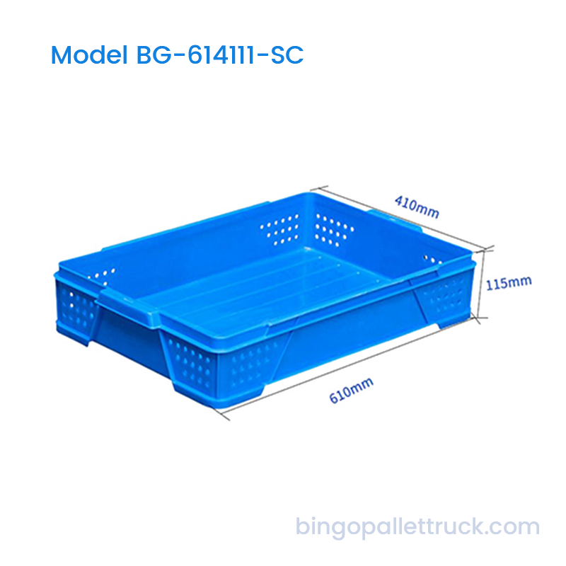 Peti Roti Plastik HDPE 22L Boleh Bertindan untuk Kegunaan Bakeri